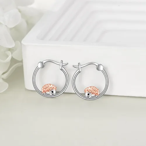 Miniatura 71 de VONALA Bonitos aretes de aro de plata de ley 925, regalos de cumpleaños para mujer