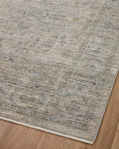 Miniatura 13 de Loloi Jean Stoffer Katherine Collection KES-03 Beige/Mist 11 pies 6 pulgadas x 15 pies 7 pulgadas, altura del pelo de 25 pulgadas, alfombra de área