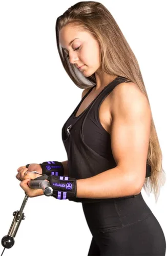 Miniatura 4 de Muñequeras para Mujeres con Presillas para el Pulgar - 12" Grado Profesional - Soporte y Compresión de Muñeca para Entrenamiento Cruzado