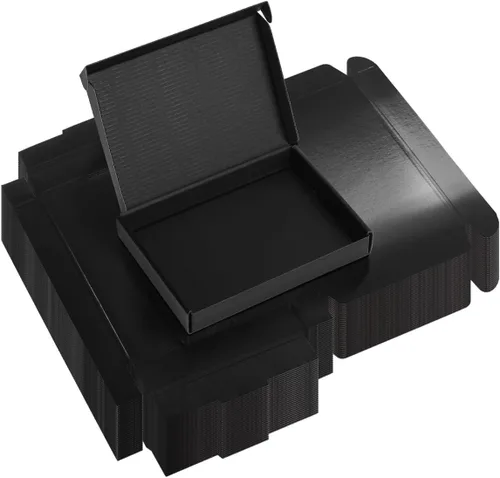 Miniatura 20 de Rempry Cajas de envío negras de 9 x 6 x 4 pulgadas, paquete de 20 cajas de cartón para pequeñas empresas, cajas de regalo para embalaje de envío
