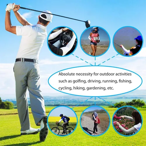 Miniatura 6 de Mangas de enfriamiento de limón acuarela protección solar UV para mujer mangas de brazo de golf 1 par
