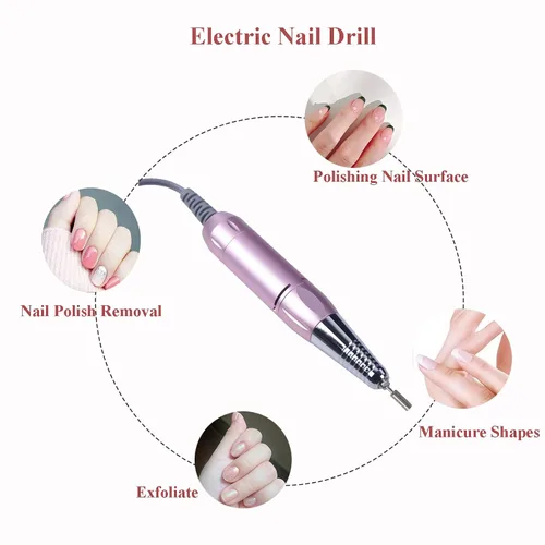Miniatura 4 de TFCFL Colector de polvo de uñas 5 en 1, colector de polvo profesional de vacío de uñas + taladro eléctrico de uñas + lámpara de secado de uñas