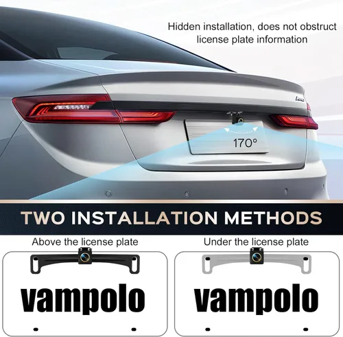 Miniatura 6 de Cámara de respaldo - AHD 1080P de metal, cámara trasera de visión trasera de 170 grados de ángulo amplio para autos, camiones, SUV y RVs