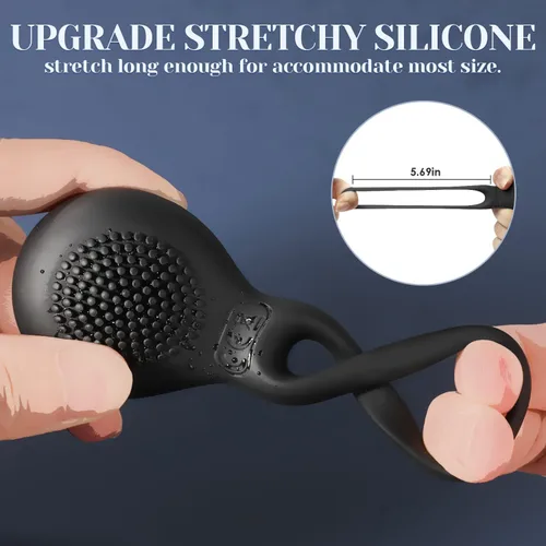 Miniatura 6 de Juguetes sexuales de SVAKOM Tyler. Potente anillo de silicona vibrador para pene impermeable y recargable. Masajeador para estimular el clítoris.