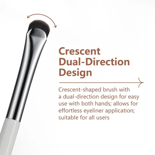 Miniatura 4 de Albeaut Pincel delineador de ojos, delineador de ojos en forma de media luna y pincel para cejas, crea sin esfuerzo un delineador perfecto