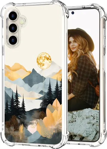 Miniatura 25 de Hungo Funda compatible con Samsung Galaxy S23 con diseño floral y bonito diseño transparente, femenino para mujeres y niñas, con hermoso clavel