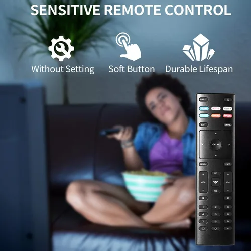 Miniatura 3 de XRT136 - Mando a distancia universal de repuesto compatible con todos los televisores inteligentes Vizio, incluye Serie D Serie M Serie P Serie V