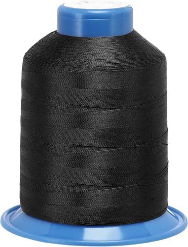 Miniatura 15 de uxcell Hilo de coser de poliéster extrafuerte de 1312 yardas, hilo de tapicería de 210D/0.013 in para costuras manuales y a máquina (azul)