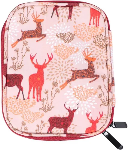 Miniatura 9 de Estuche para agujas de tejer, bolsa de tejer con cremallera, caja organizadora de accesorios de herramienta de costura portátil para llevar