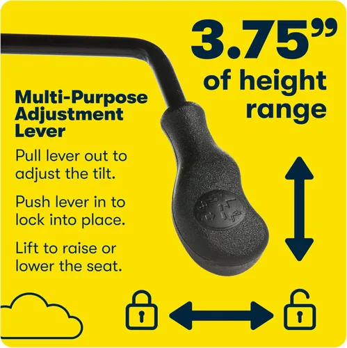 Miniatura 13 de Serta® Hannah Silla ejecutiva para oficina en casa, ergonómica de respaldo medio con soporte lumbar, cojín de asiento firme, almohadas corporales