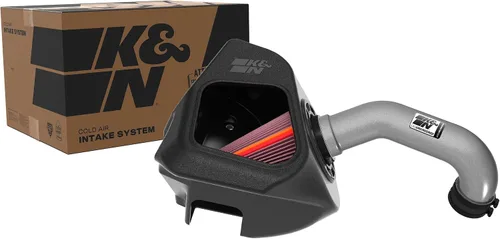 Miniatura 12 de K&N Sistema de admisión de aire frío: filtro de aire de flujo seco, aumento del rendimiento y remolque: compatible con RAM 1500, 30-1578 2019-2024
