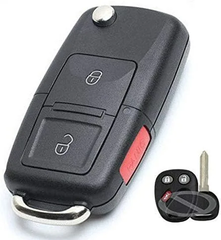 Keymall Llave de coche de reemplazo de entrada sin llave 315MHz ID46 Chip 2+1B Fob remoto para Chevrolet Cadillac Escalade 2003-2006 FCC: LHJ011