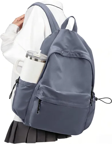Miniatura 10 de VECAVE - Mochila ligera para mujeres y hombres, mochila de viaje casual para portátil, A-Negro, Grande, Mochila
