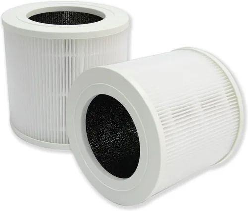 PUREBURG Filtros de repuesto compatibles con purificador de aire Bagotte BAP10, filtro BAP10-HF, 2 unidades H13 True HEPA carbón activado 2 en 1