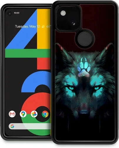 Miniatura 44 de CARLOCA Funda compatible con iPhone 13 Pro, diseño gráfico de identidad negra espiritual lobo, a prueba de golpes, antiarañazos, para iPhone 13 Pro