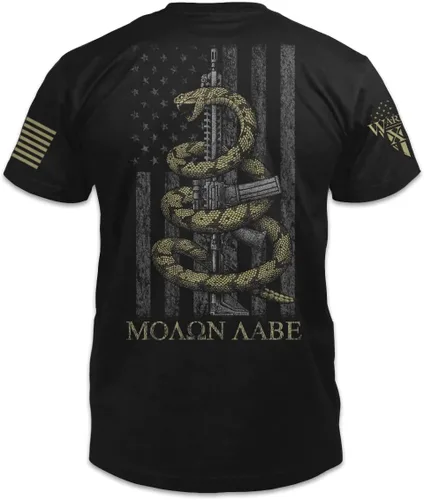 Miniatura 2 de Camiseta de serpiente Gadsden Patriotic Tribute Tee Camisa de apoyo veterano del orgullo americano Ropa militar 100% algodón