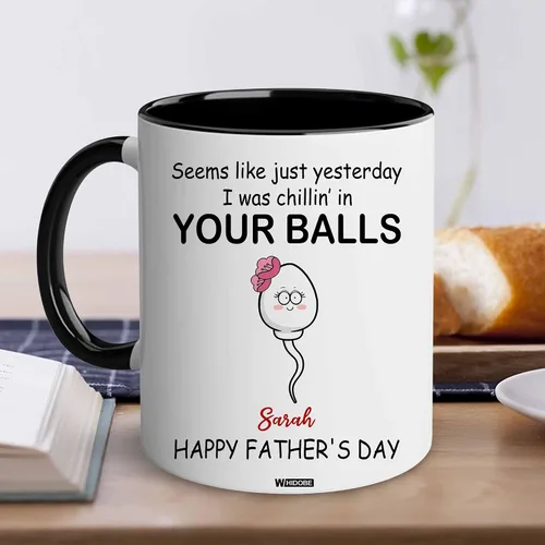 Miniatura 5 de WHIDOBE Taza personalizada para papá (1 niño) taza personalizada de 11 oz 15 onzas para papá de niños, regalo divertido para el día del padre