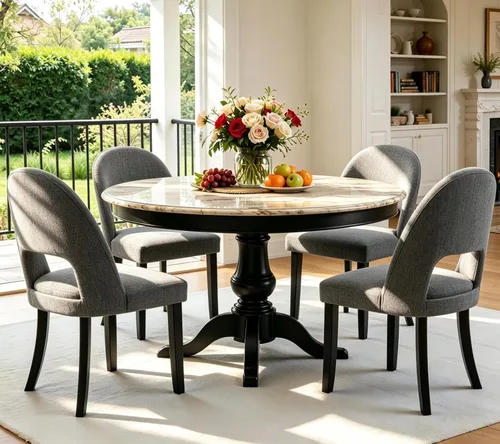 Miniatura 31 de Juego de 2 sillas de comedor de madera, modernas sillas de comedor tapizadas para cocina con tela de lino y respaldo abierto, patas de madera