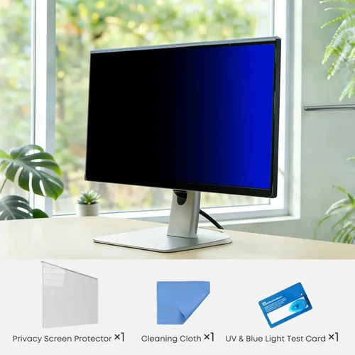 Miniatura 7 de Pantalla de privacidad colgante de 22 pulgadas para monitor, se adapta a pantallas 16:9 sin marco de 21 a 22 pulgadas, antiespía ±28°, luz azul