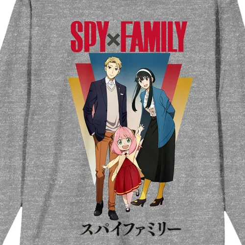 Miniatura 5 de Spy X Family Forger Family Poster Art - Camiseta negra de manga larga para adultos
