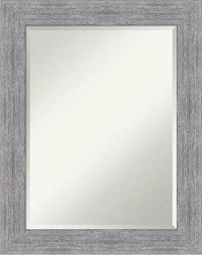 Miniatura 29 de Amanti Art Brown Wall Mirror 25x21 Bark Rustic Char Rectangle Bathroom Mirror for Wall Decor Living Room, Small Rustic Farmhouse Frame, Hangs