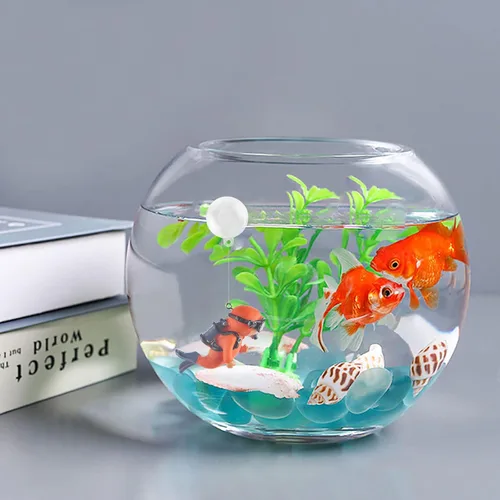 Miniatura 6 de WishLotus Decoraciones de acuario, mini bonita decoración flotante de pecera, adorno de acuario, decoración de acuario de resina, decoración