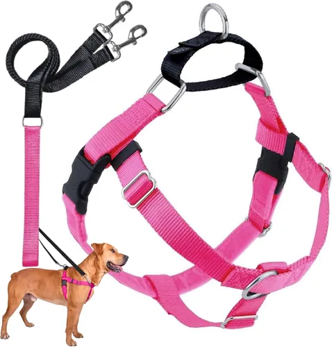 Miniatura 19 de 2 Hounds Design - Arnés para perro (libertad sin tirar), control ajustable, suave y cómodo para pasear perros fácilmente, para perros pequeños, Azul