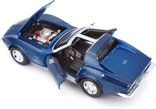 Miniatura 6 de Maisto 1/24 Edición Especial 1970 Chevrolet Corvette - Azul