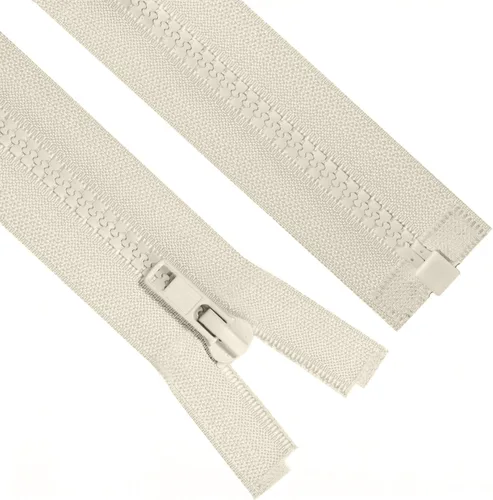 Miniatura 15 de Sawoake 2PCS #5 5 Inch Separating Jacket Zippers for Sewing Coats Jacket Zipper Beige Molded Plastic Zippers Bulk Tailor DIY Sewing Tools for