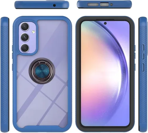 Miniatura 14 de Funda compatible con Xiaomi Poco M5s 4G, compatible con Redmi Note 10 4G / Note 10S 4G / Note 11 SE (India), funda para teléfono 3 en 1, color azul