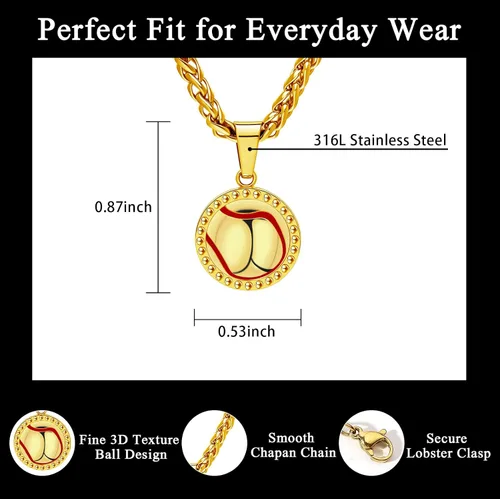Miniatura 3 de Collar con colgante deportivo para hombres, mujeres, adolescentes, fútbol, baloncesto, béisbol, fútbol, deportes, regalos para fanáticos del