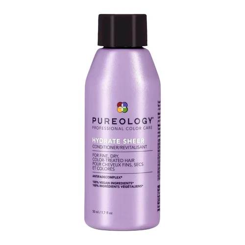 Pureology Acondicionador Hydrate Sheer - Acondicionador hidratante ligero para cabello fino o seco teñido, sin silicona y vegano