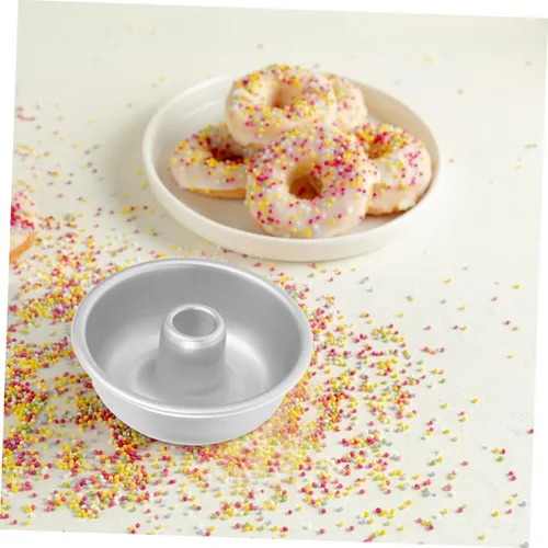 Miniatura 6 de BESTonZON Moldes de tubo para hornear Angel Food Cake Pan antiadherente Sartén de tubo de gasa de aleación de aluminio Molde de donas Molde
