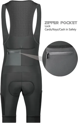 Miniatura 3 de CEROTIPOLAR Cycling Bibs Men, Long Riding Pad Bicycle Biking Bib Shorts UPF50+