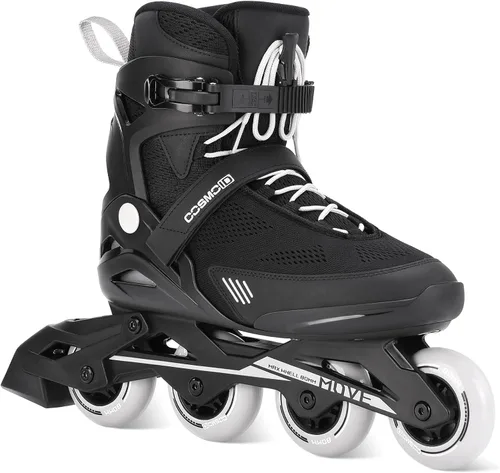 Patín en línea de fitness para hombres adultos, cuchillas de calle al aire libre para adultos, patines de fitness profesionales, negro, tamaño 5-12,