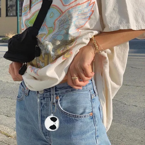 Miniatura 5 de Bonita funda de calavera para AirPods Pro de 2ª/1ª generación con correa magnética, kit de bolígrafo limpiador, diseño de animales divertidos