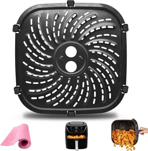Miniatura 8 de GWY Accesorios para freidora de aire PowerXL Vortex Pro de 8 cuartos de galón, antiadherente ovalada de 10 x 10 pulgadas, piezas de repuesto