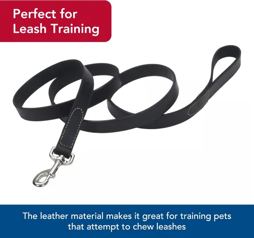 Miniatura 4 de Coastal Pet Circle T - Correa de piel curtida de roble para perro, accesorio duradero perfecto para entrenamiento de correa, herramienta cómoda
