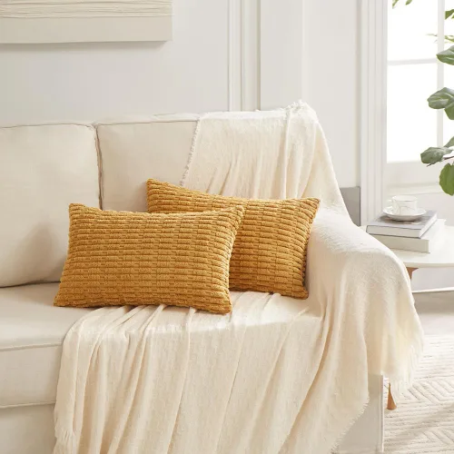 Miniatura 232 de Fancy Homi - Paquete de 2 fundas de almohada decorativas de color taupe de 22 x 22 pulgadas para sala de estar, sofá, cama, estilo rústico, bohemio