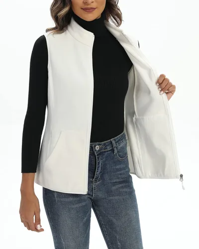 Miniatura 2 de Xeoxarel Chaleco de forro polar para mujer con 6 bolsillos XS-2XL