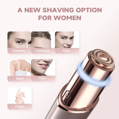 Miniatura 4 de Removedor de vello facial para mujeres (Gen 3 Pro), recortador facial de cejas, dispositivo de depilación 2 en 1 de lujo para cara, labios, nariz