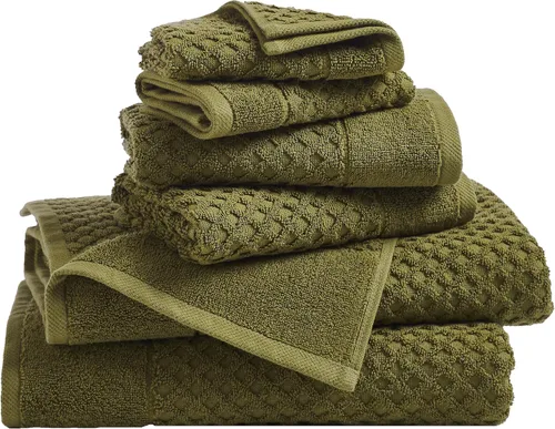 Miniatura 45 de Great Bay Home - Toallas de mano 100% algodón blanco, 6 toallas de baño suaves para manos, altamente absorbentes y de secado rápido, colección