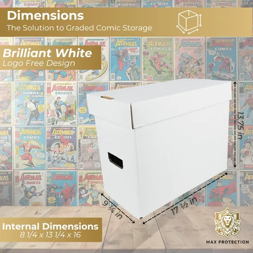 Miniatura 3 de Max Protection CGC Cajas de almacenamiento de cómics graduadas – Estuche resistente para cómics graduados de 35 a 40 grados con resistencia