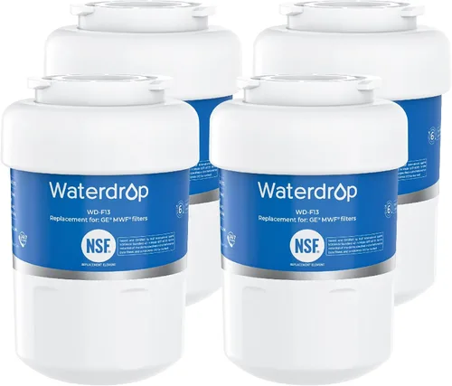 Miniatura 10 de Waterdrop MWF NSF 53&42 Filtro de agua para refrigerador, compatible con GE SmartWater MWF, MWFINT, MWFP, MWFA, GWF, HDX FMG-1, GSE25GSHECSS