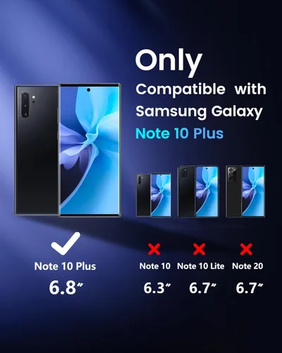 Miniatura 2 de Reemplazo de pantalla OLED para Samsung Note 10 Plus 5G con marco y sensor de huellas dactilares, incluye kit completo de herramientas y guía