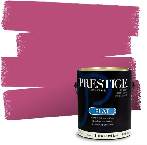Miniatura 23 de Prestige Paints - Pintura exterior e imprimación en uno, 1 galón, plano, E500-P-A011GP