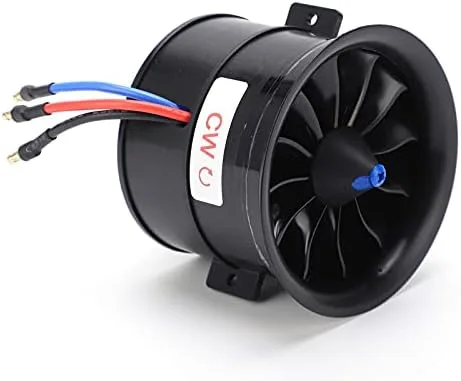 VGEBY Conducto RC de 2.756 in, EDF 2.756 in 12 hojas conducto 6S 2100KV ESC controlador de velocidad conjunto material compuesto para coche RC (CW)