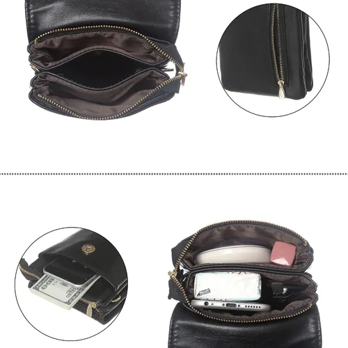 Miniatura 3 de MINICAT - Bolso cruzado para mujer, pequeño, bolsillos espaciosos, para celular, bolsa de mano para mujer