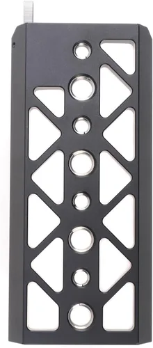 Miniatura 8 de FocusFoto Placa de puente de cola de milano de 5 pulgadas, placa base de trípode inferior, soporte de placa base ligera para Tilta Standard Camera
