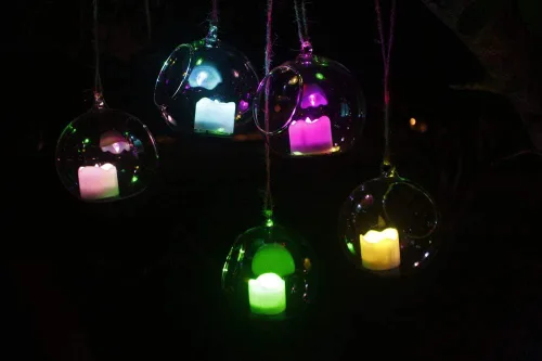 Miniatura 3 de Topstone Velas electrónicas LED sin llama que cambian de color con control remoto, 7 colores de rotación automática, funcionan con pilas, más de 400